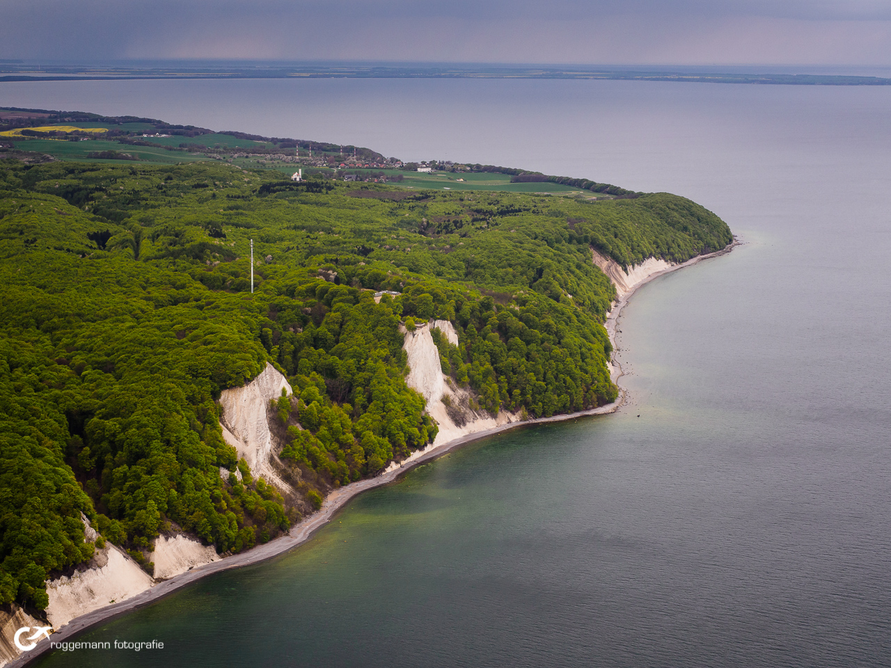 Die Küste von Rügen aus der Luft betrachtet